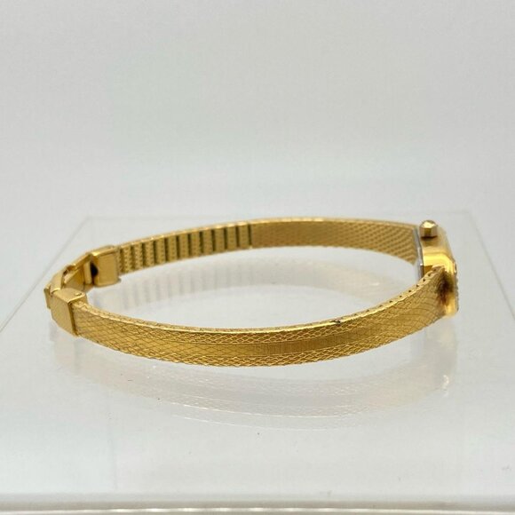 LADY ELGIN QUARTZ GOLD-TONE DIAMOND WRIST WATCH NEEDS NEW BATTERY - Picture 2 of 8